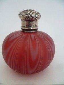 Thomas Webb Scent Perfume Bottle Solid Siver Hallmarked Saunders