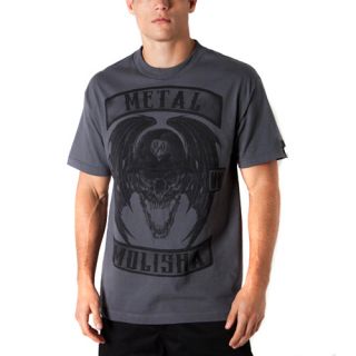 New 2012 Metal Mulisha Deegan Patches Tee Grey T Shirt Sale