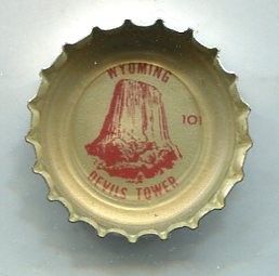 1962 Coke Bottle Cap of Devils Tower in Wyoming
