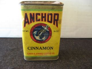 Vintage Anchor Cinnamon Spice Tin RARE Old not All Tin