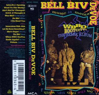 WBBD Bootcity The Remix Album Bell Biv Devoe Cassette 1991 MCA In