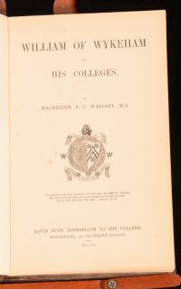 1852 William Of WYKEHAM And His Colleagues WALCOTT First Edition