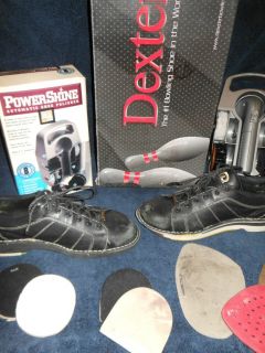 Dexter Bowling shoes Size SST5 LX 10 1 2M Black White w Extras Right