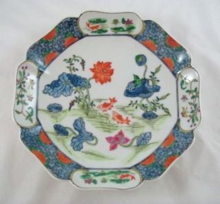 Antique Decorative Plate Made in Japan Hand Painted in Hong Kong