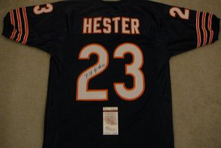 DEVIN HESTER SIGNED AUTO CHICAGO BEARS JERSEY JSA AUTOGRAPHED