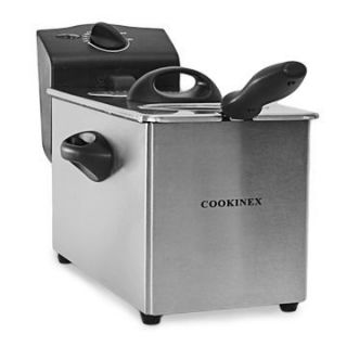 Stainless Steel 3 5 Liter Deep Fryer with Basket Ed 500