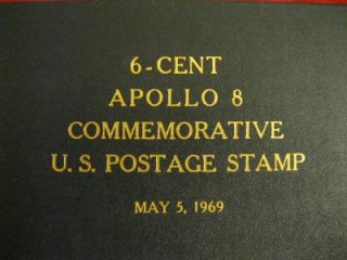 Deke Slayton Personal Apollo 8 1st Day Stamp Folio NASA Astronaut ASTP