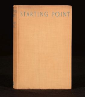 1937 Starting Point by C Day Lewis Signed Copy First Edition