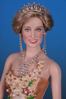 Sterling Gold Princess Diana Doll Franklin Mint Anita