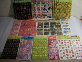 900 Assorted sticker collection, 26 packs, Power Puff, Care Bears