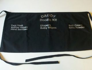  Day Baby Shower Gift Waist Apron Diapering Daddy Doodie Kit