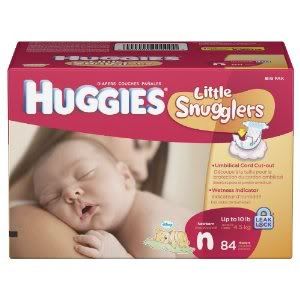 84 Huggies Supreme Baby Diapers Snugglers Newborn