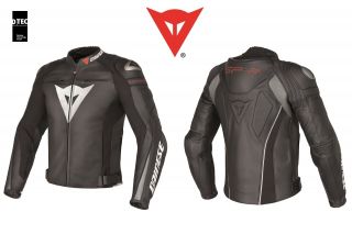 New Dainese Super Speed Leather Jacket Nero Nero Antracite Size 46