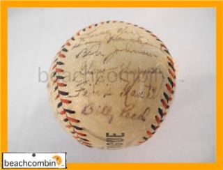 RARE 1953 Milwaukee Braves Team Signed Special League Baseball 23 Sigs