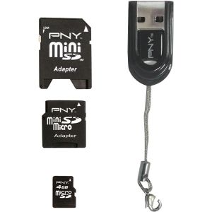 PNY 4 in 1 4GB Micro SD Brasil Todas as Taxas Inclusas