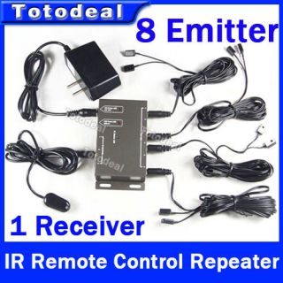 IR Repeater Extender 8 Emitters 1 Receiver IR Remote Control Repeater