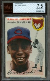 1954 Topps 94 Ernie Banks RC BVG 7 5 Chicago Cubs HoF Rookie