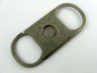 Early 1900s Demuths Cigars Established 1770 Advertising Cigar Cutter