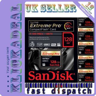  CF Card 128 GB SanDisk Extreme Pro Compact Flash Memory Card
