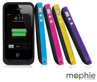 Mophie Black Juice Pack Plus Charger Case for iPhone 4