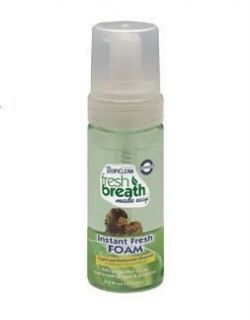 New Tropiclean Fresh Breath Mint Foam Dog Dental Care