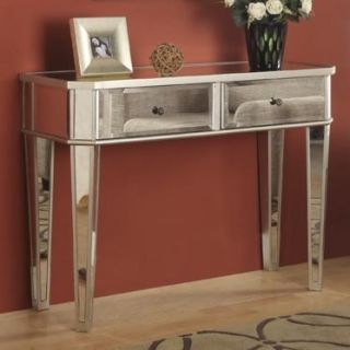 HOLLYWOOD REGENCY STYLE DECOR MIRRORED FURNITURE CONSOLE TABLE powell