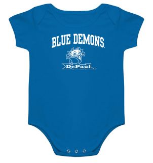 DePaul Blue Demons Newborn Infant Royal Big Fan Creeper