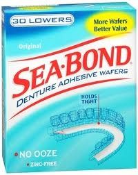 sea bond denture adhesive wafers original 30 lowers