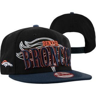 Denver Broncos New Era 9Fifty Logo Through Snapback Hat