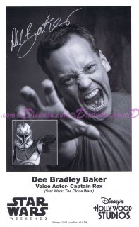 Dee Bradley Baker Official Star Wars Weekends 2009 pre autographed