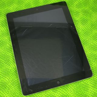 Apple iPad 2 64GB Wi Fi 3G GSM AT&T Black MC775LLA ~ Cracked Glass