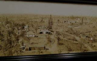  County Oilton Oklahoma Oil Field Derricks Yard Long Photo