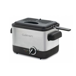Cuisinart presents a deep fryer that takes up less counter space.