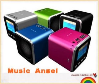 New Angel Music Angel Mini USB LCD  Player Speaker FM Support TF