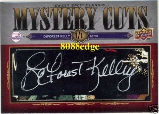 2008 Mystery Cuts Autograph Auto DeForest Kelley 1 1 Leonard McCoy