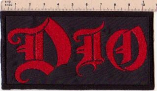 Dio Embroider Patch Heavy Metal Black Sabbath LP CD Elf