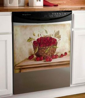 Cherry Decor Magnetic Dishwasher Cover