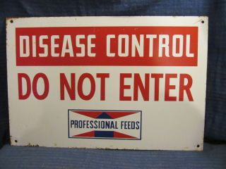  Feeds Sign Feed Seed Metal Do Not Enter Farm Disease Control