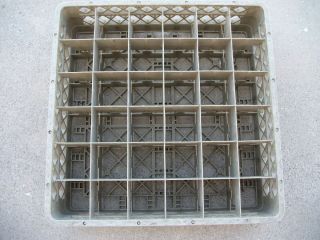 36 Compartment Glass Rack Master By Traex Dishwasher 19 5W x19 5Dx5H
