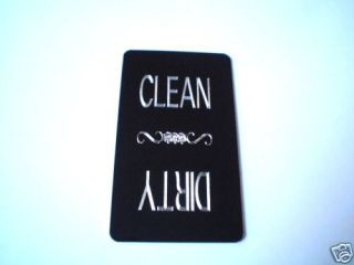 Engraved Aluminum Dishwasher Magnets   Clean/Dirty   Dishwasher signs