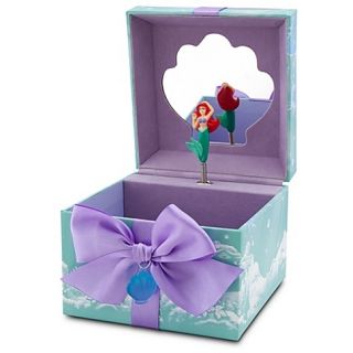 Disney Little Mermaid Princess ARIEL Musical JEWELRY Keepsake BOX Sea