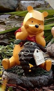 Disney Garden Lawn Ornament Statue Outdoor Winnie The Pooh Statue New