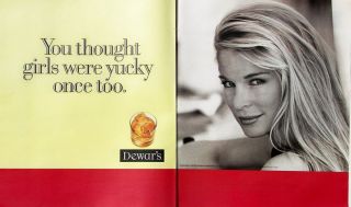 Dewars Gin Collectible 1996 Ad You Thought Girls Were Yucky Once Too