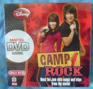 mattel disney camp rock dvd game nib