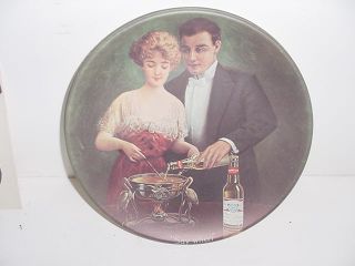  Display Rare Advertising Anheuser Busch Budweiser Beer Plastic Plate