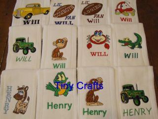 Burp Cloths Personalized Custom Embroidered Gift Baby/Shower