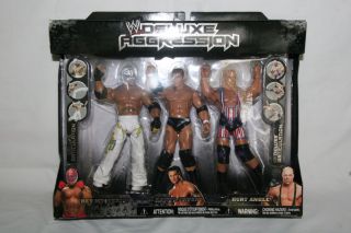 WWE Deluxe Aggression 3 Pack Series 4 Figure Rey Mysterio Randy Orton