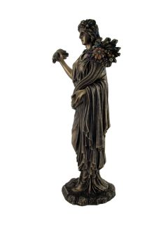 US176 demeter greek goddess of harvest bronze statue 3C