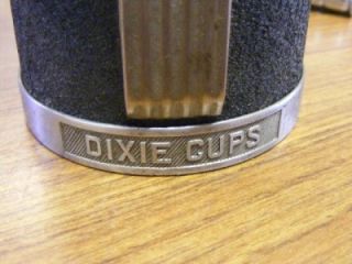 Vintage Art Deco Early Dixie Cup Holder Dispenser Wall Mount Metal