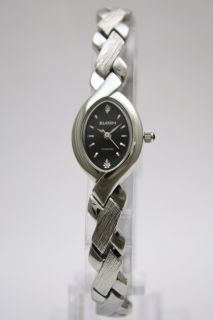 New Elgin Women Diamond Collection Silver Tone Bracelet Dress Watch